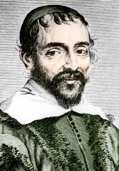 Pierre Gassendi (1592-1655), französischer Philosoph, Astronom, Mathematiker und Physiker. von Unknown artist