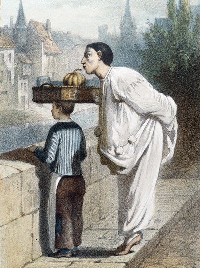 Pierrot riecht an einer Frucht - n.d., Ende 19. Jahrhundert von Unknown artist