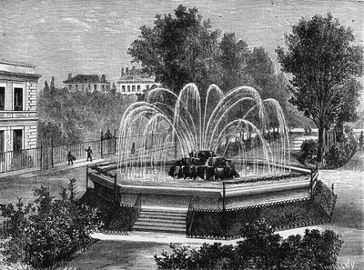Die artesischen Brunnen von Passy, angelegt am 24. September. von Unknown artist