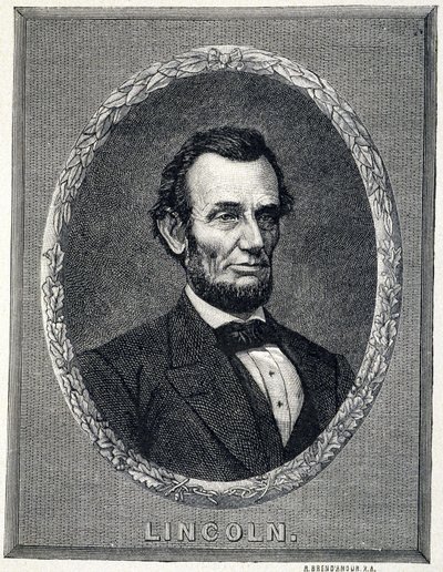 Porträt von Abraham Lincoln (1809-1865), Präsident der Vereinigten Staaten von Amerika von Unknown artist