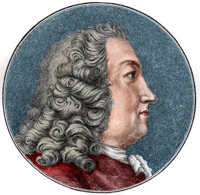 Porträt von Albrecht von Haller, Schweizer Mediziner, Physiologe und Botaniker (1708-1777). Gravur von Unknown artist