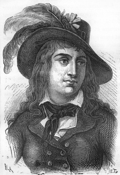 Porträt von Anne Josèphe Terwagne, bekannt als Théroigne de Méricourt (1762-1817), französische Revolutionärin. von Unknown artist