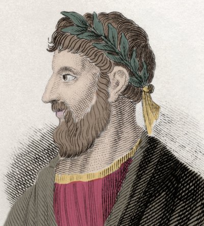 Porträt von Apollonios von Tyana (Apollonius) (16 n. Chr.-98/98 n. Chr.), griechischer Philosoph. Gravur des 19. Jahrhunderts. von Unknown artist