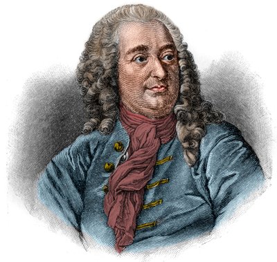 Porträt von Christian von Wolff, deutscher Jurist, Mathematiker und Philosoph. Gravur. von Unknown artist