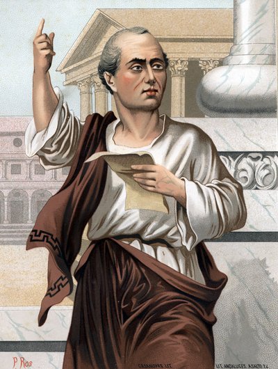 Porträt von Cicero in Latein Marcus Tullius Cicero römischer Politiker, Redner und Schriftsteller (Arpinum) von Unknown artist