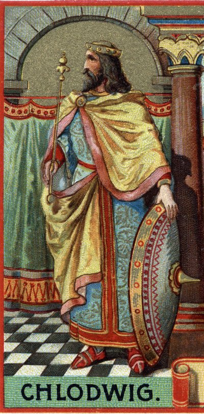 Porträt von Clovis, König der Franken von 481-511 n. Chr. von Unknown artist