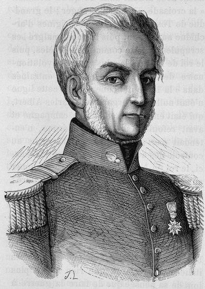 Porträt von Courtais. Gravur aus dem späten 19. Jahrhundert in „Histoire de France“ von H. Martin von Unknown artist