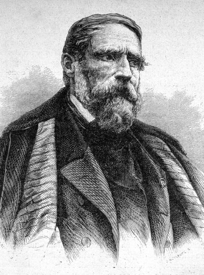 Porträt von Decamps, französischer Maler (1803 - 1860) - in „Les Contemporains“ (Gravur) von Unknown artist