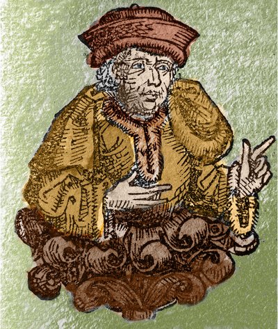 Porträt von Demosthenes, in altgriechisch Demosthenes (Athen -384 - Calaurie -322), einer der großen antiken Redner, athenischer Politiker. Gravur in „Liber chronicarum mundi“ (Nürnberger Chronik) von Hartmann Schedel. von Unknown artist