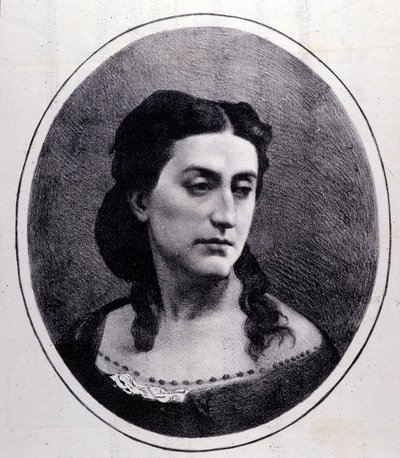 Porträt von Erminia Frezzolini. Italienische Sopranistin (1818-1884) von Unknown artist