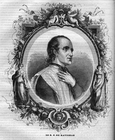 Porträt von Pater Delacroix de Ravignan (1795-1858), französischer Jesuit von Unknown artist