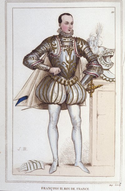 Porträt von Franz II. (1544 - 1560), König von Frankreich (Stich, 1830) von Unknown artist