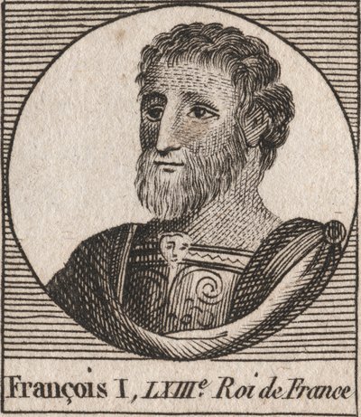 Porträt von Franz I. (1494 - 1547), König von Frankreich - Gravur aus „Instruction sur l