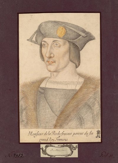 Porträt von François I. de La Rochefoucauld, Graf von La Rochefoucauld von Unknown artist