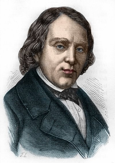 Porträt von François Vincent Raspail (1794-1878), französischer Biologe, Chemiker und Politiker. von Unknown artist