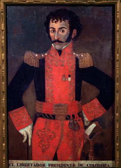 Porträt von General Santander, kolumbianischer Militär und Staatsmann von Unknown artist