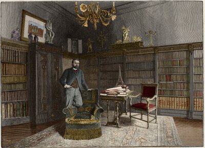 Porträt von Gustave Eiffel (1832-1923), französischer Ingenieur im Jahr 1892 in seinem Büro von Unknown artist