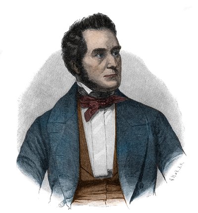 Porträt von Heinrich Wilhelm August Freiherr von Gagern (1799-1880), Staatsmann, der für die Vereinigung Deutschlands plädierte von Unknown artist