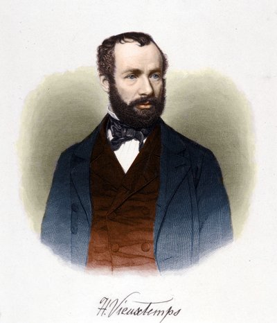 Porträt von Henri Vieuxtemps (1820-1881), belgischer Dirigent und Komponist. von Unknown artist