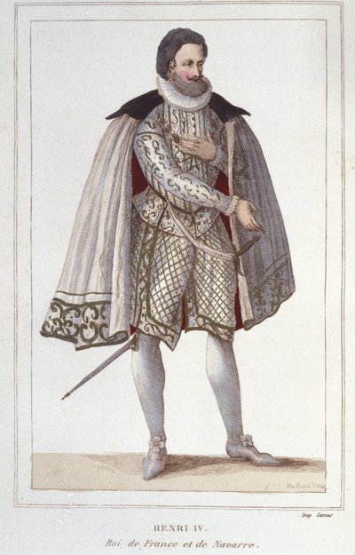 Porträt von Heinrich IV. (1553-1610), König von Frankreich (1830) von Unknown artist
