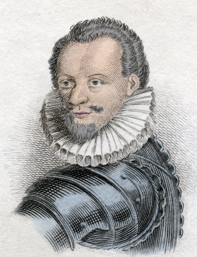 Porträt von Heinrich I. von Lothringen, 3. Herzog von Guise, bekannt als der Scalafre (1550 - 1588) von Unknown artist