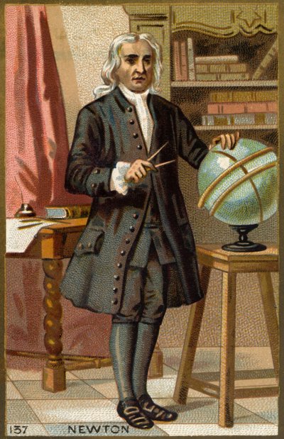 Porträt von Isaac Newton (1642-1727), englischer Mathematiker, Physiker und Astronom. von Unknown artist