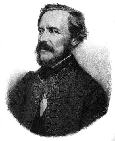 Porträt von JOSEPH Baron EOTVOS, ungarischer Schriftsteller und Staatsmann - Porträt von Jozsef Eotvos, Baron de Vasarosnameny (1813-1871), ungarischer Staatsmann und Schriftsteller. von Unknown artist