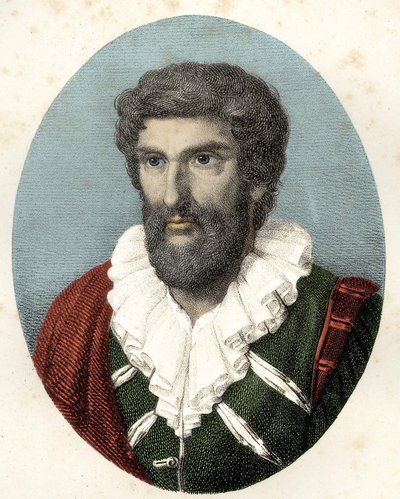 Porträt von Jean Goujon (1510 - ca. 1566) französischer Bildhauer, Designer und Architekt. von Unknown artist
