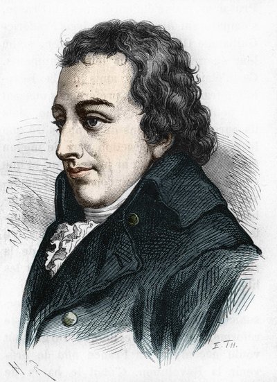 Porträt von Johann Gottlieb Fichte. Deutscher Philosoph (1762-1814). von Unknown artist