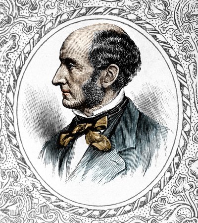 Porträt von John Stuart Mill. Britischer Philosoph und Ökonom (1806-1873) von Unknown artist