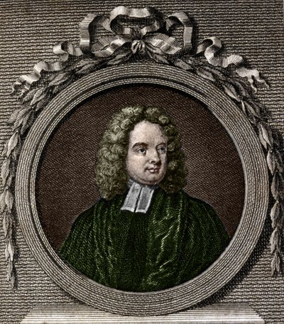 Porträt von Jonathan Swift. Irischer Schriftsteller (1667-1745) von Unknown artist