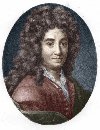 Porträt von La Bruyère. Gravur aus dem 19. Jahrhundert. von Unknown artist