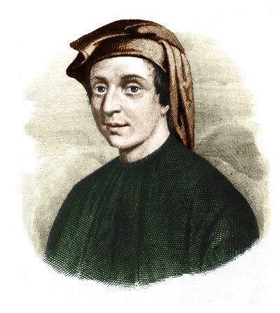 Porträt von Leonardo Fibonacci (1170-1245). (Leonardo von Pisa). Italienischer Mathematiker von Unknown artist