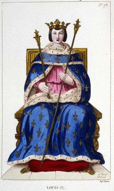 Porträt von Ludwig IX. oder Sankt Ludwig (1214 - 1270). von Unknown artist