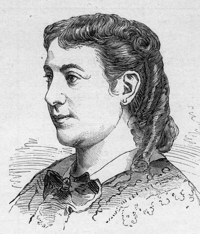 Porträt von Madeleine Brohan (1833-1900), französische Komödiantin, Mitglied der Comédie-Française. Gravur in „Le Monde Illustré“ Nr. 1168 vom 16. August von Unknown artist