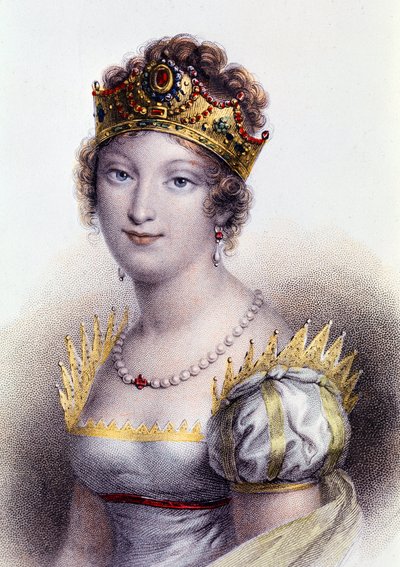 Porträt von Marie Louise, Herzogin von Parma, Kaiserin der Franzosen (Gravur) von Unknown artist