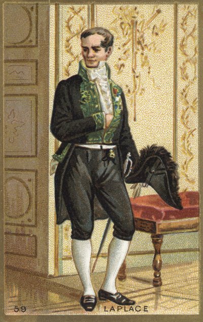 Porträt von Marquis Pierre Simon de Laplace (1749-1827), französischer Astronom, Mathematiker und Physiker. Chromolithographie des 19. Jahrhunderts. von Unknown artist