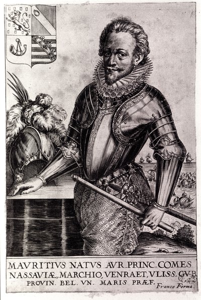 Porträt von Moritz von Nassau, Prinz von Oranien (geb. in Dillenburg) von Unknown artist