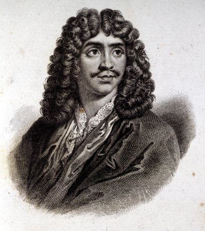 Porträt von Molière, Radierung des 19. Jahrhunderts von Unknown artist