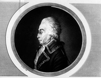 Porträt von Nicolas Luckner (1722-1794) Marschall von Frankreich. Gravur in Vollständige Sammlung historischer Gemälde der Französischen Revolution, in drei Bänden. 1804. von Unknown artist