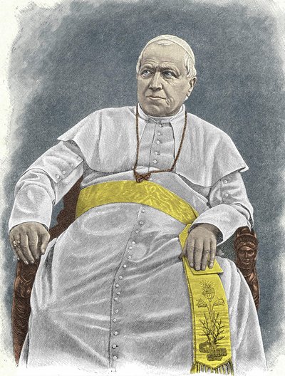 Porträt von Pius IX. (1792 - 1878), 253. Papst (1846 - 1878) von Unknown artist