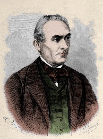 Porträt von Prosper Mérimée, französischer Schriftsteller (1803-1870). von Unknown artist