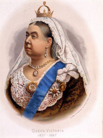 Porträt von Königin Victoria von England, Ende des 19. Jahrhunderts von Unknown artist