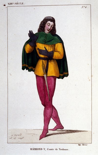 Porträt von Raimund V., Graf von Toulouse (ca. 1134 - 1194) von Unknown artist