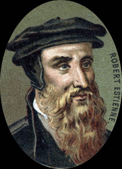 Porträt von Robert Estienne (1503-1559), französischer Drucker. von Unknown artist