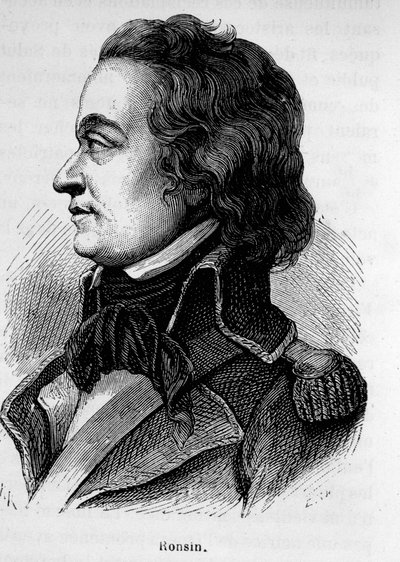 Porträt von Ronsin, französischer Schriftsteller und General (1752 - 1794) von Unknown artist