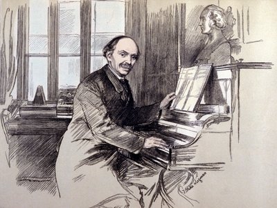 Porträt von Sir Julius Benedict (1804-1885). Er war ein in Deutschland geborener Komponist und Dirigent, wohnhaft in England von Unknown artist