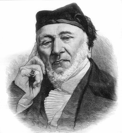 Porträt von Sir Moses Montefiore (1784-1885), englischer Bankier und Philanthrop italienischer Herkunft. Gravur von 1885 von Unknown artist