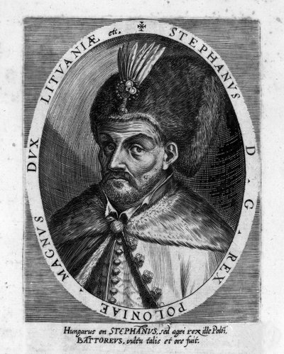Porträt von Stephan I. Báthory, Fürst von Siebenbürgen und König von Polen von Unknown artist