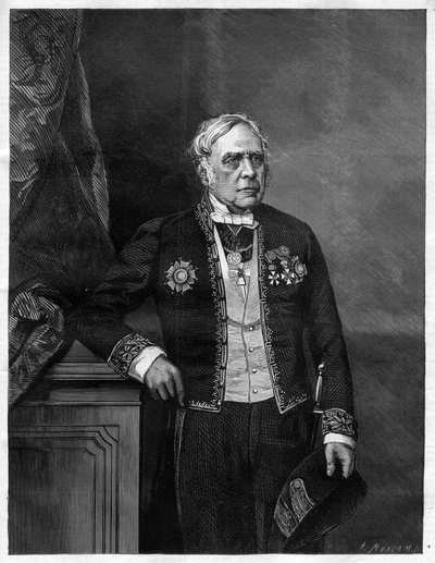 Porträt des englischen Komponisten Daniel Francois Esprit Auber (1782-1871) von Unknown artist